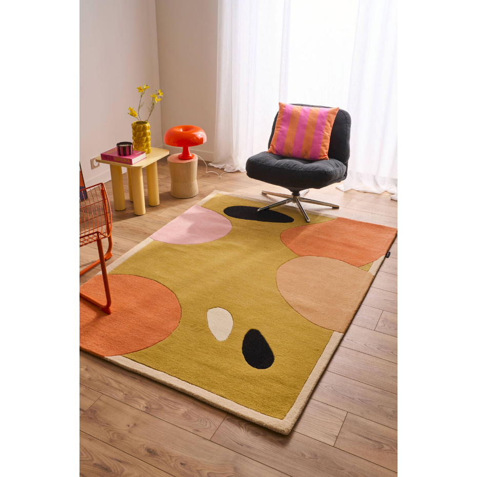 Tapis fait main en laine et coton PANTONE