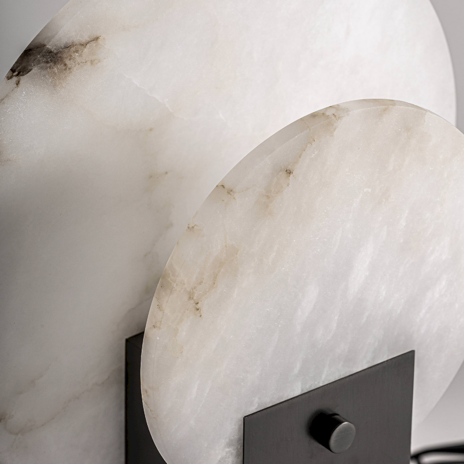 Lampe de table en fer style art déco Vacio