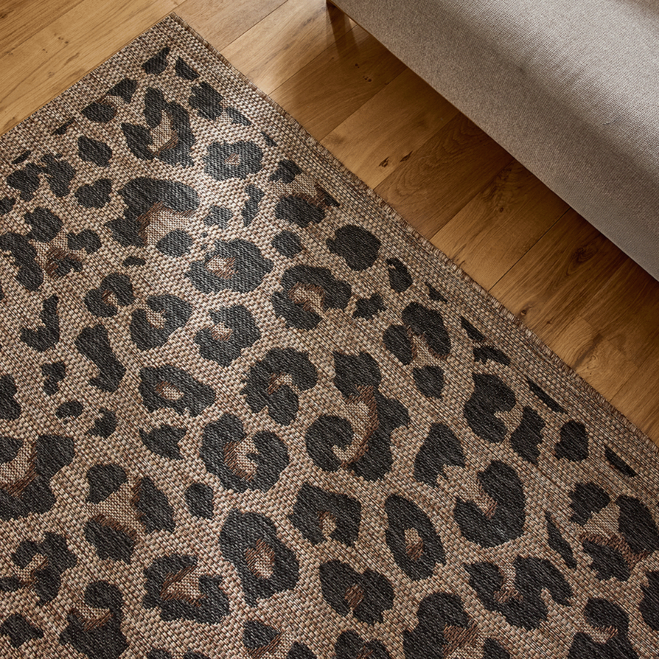 Tapis intérieur extérieur à motif léopard SAVANNA