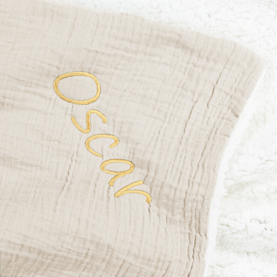 Couverture bébé gaze coton personnalisé Kumla