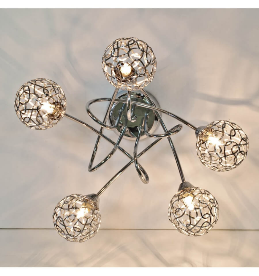 Plafonnier design à branches incurvées - APHYSE