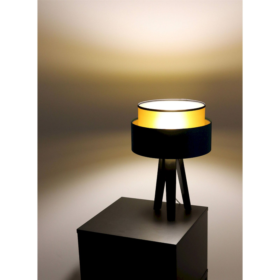Lampe à poser ronde en PVC Duo ellegant