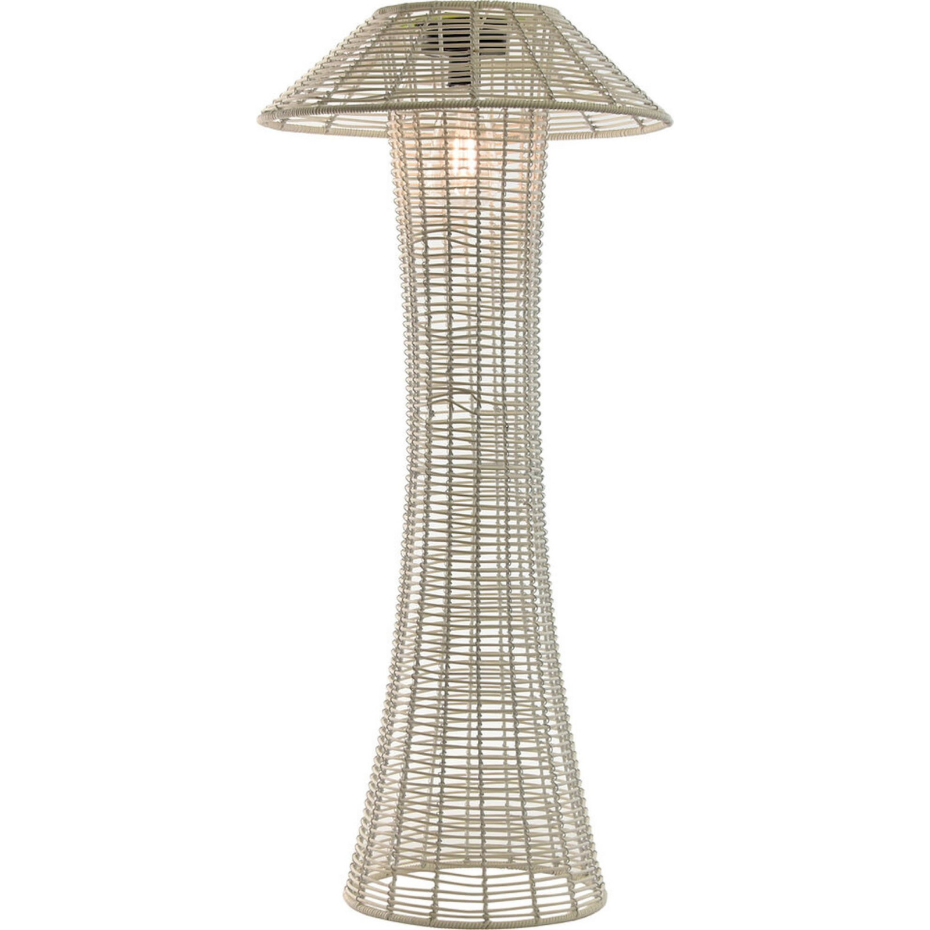 Lampadaire rond en résine tressée Terraza Y Jardin