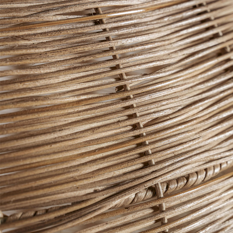 Lustre en rotin tressé