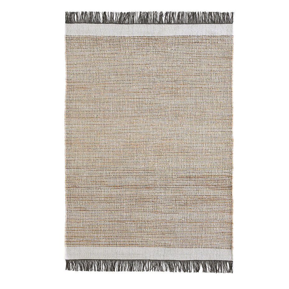 Tapis jute laine et coton, tissé plat, Siptah