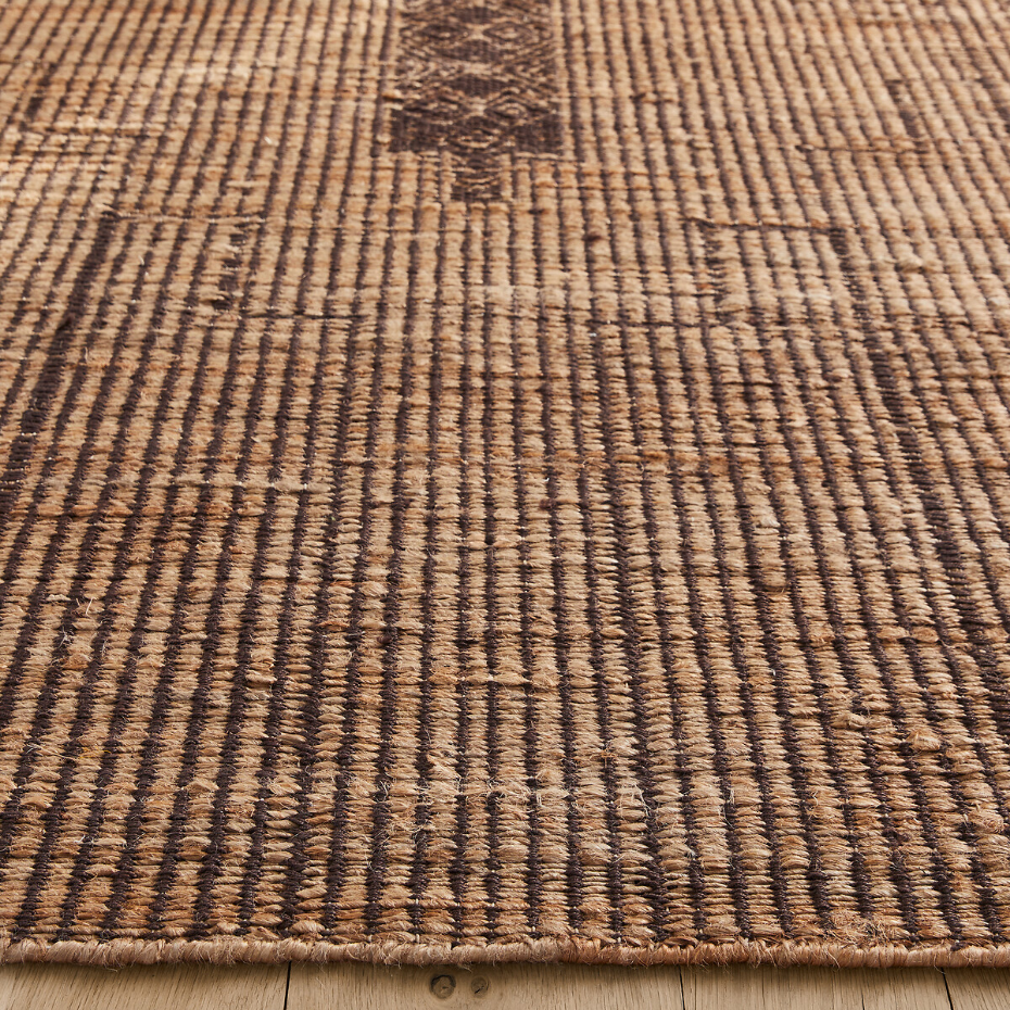 Tapis natte tissé jute et coton, Jutiss