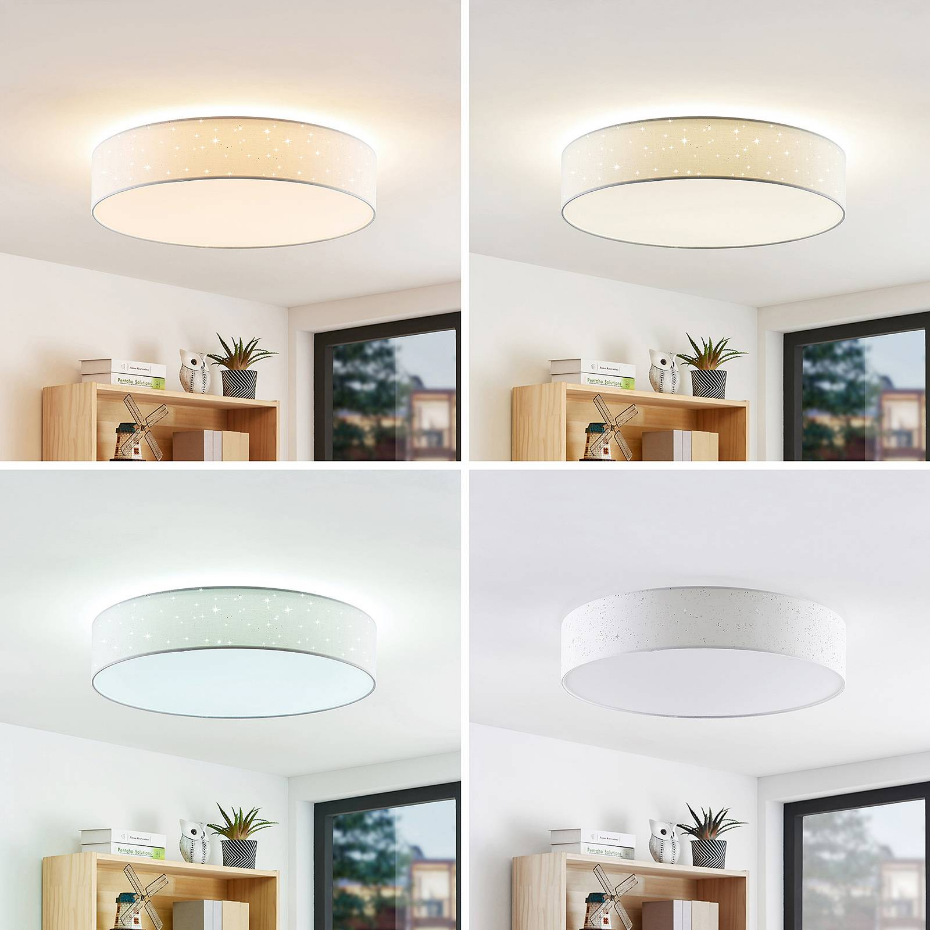 Plafonnier en textile moderneLED, Ellamina