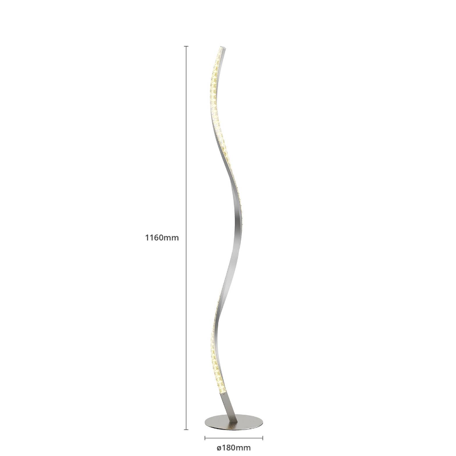 Lampadaire en aluminium moderneLED, Criostal