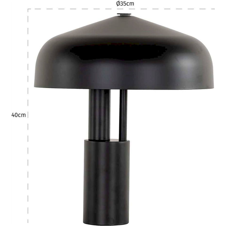 Lampe de table en métal Linzy Richmond Decoration