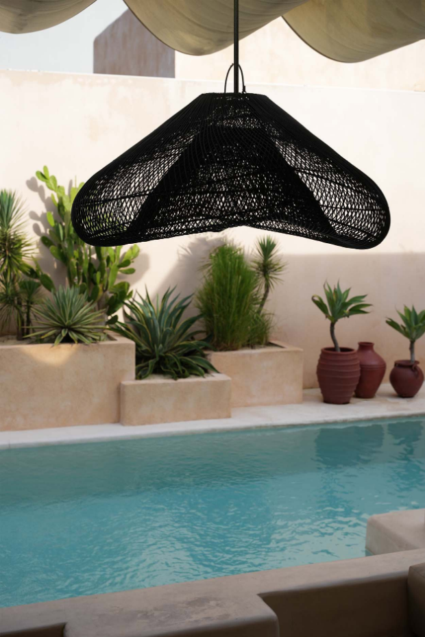Suspension en rotin CLOUD
