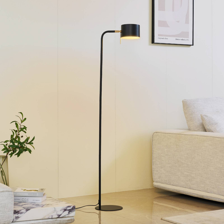 Lampadaire en métal moderne, Kaida