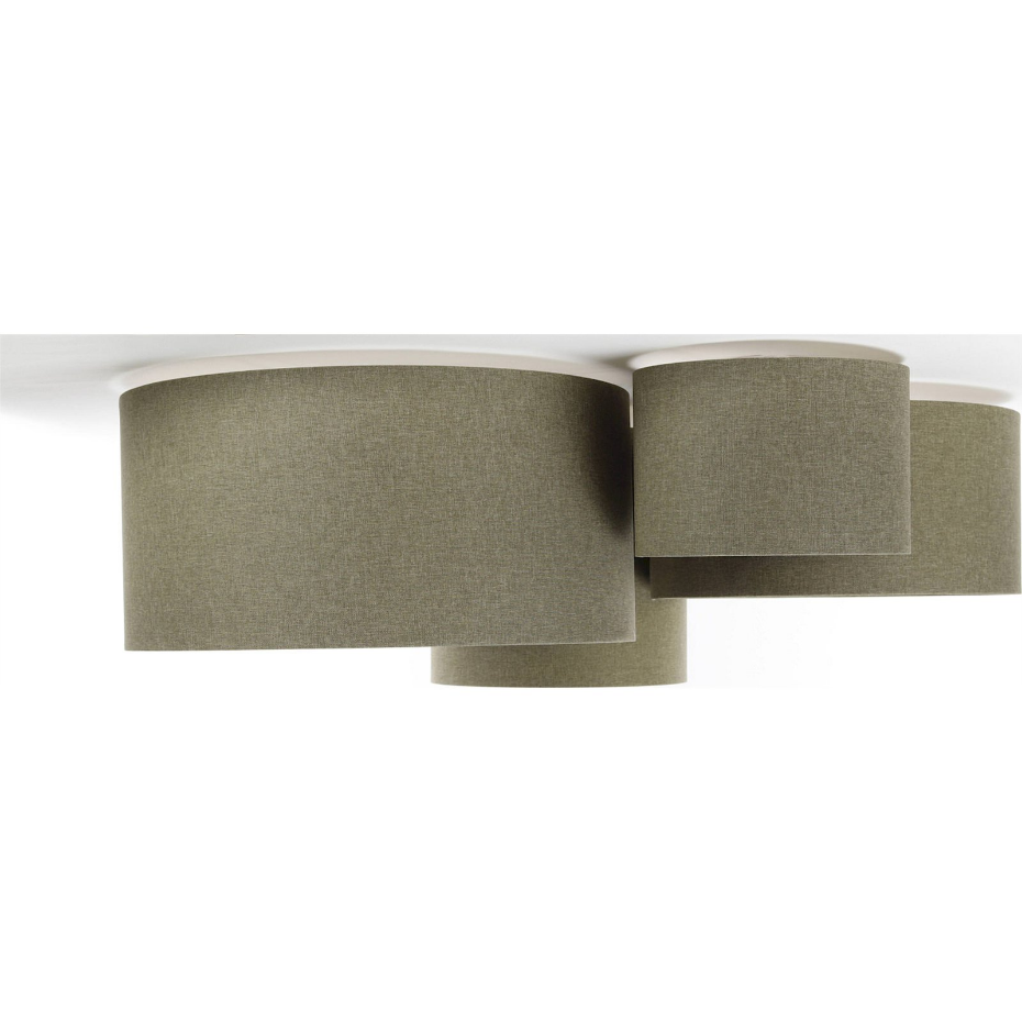 Plafonnier rectangulaire en tissu pour salon ou chambre Boho Elegant