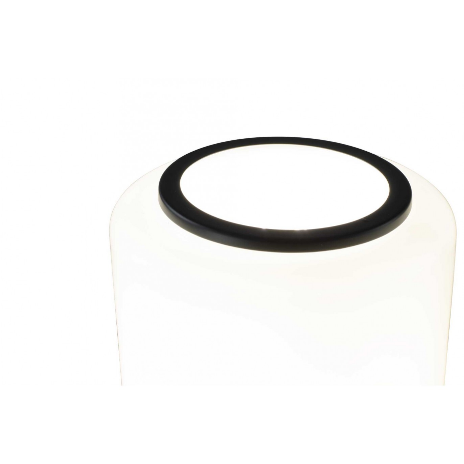 Lampe à poser en verre & métal, TEORA