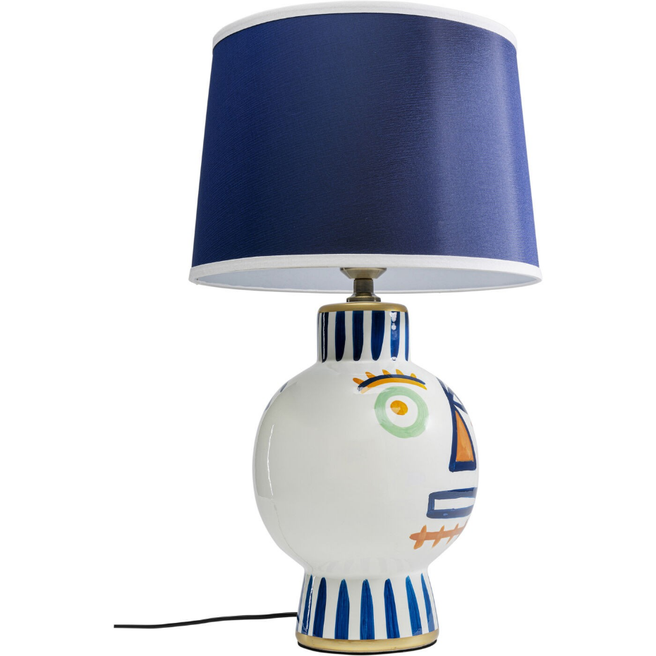 Lampe visage en porcelaine et polyester, TWO FACE