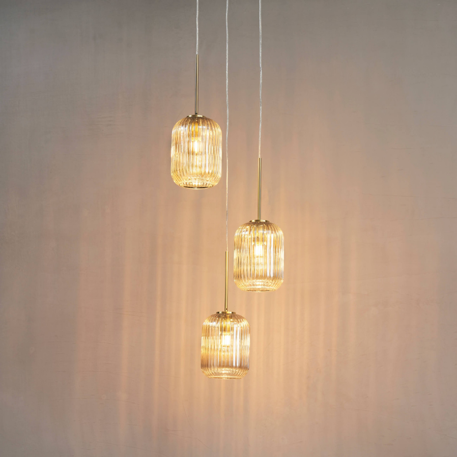 Suspension en verre texturé - ROSALIA