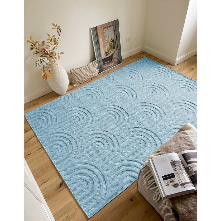Tapis en polypropylène rectangulaire Santorini