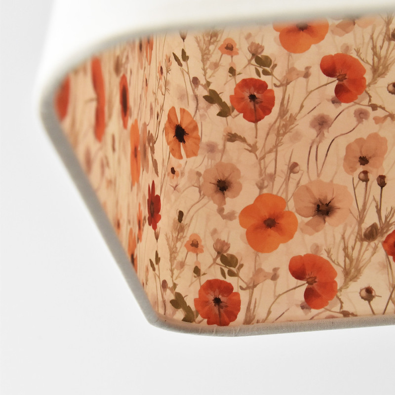 Suspension tissu fleurs D41 JUJU