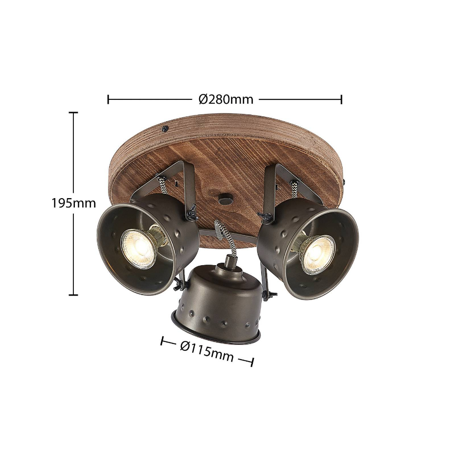 Projecteur halogène en métal vintage