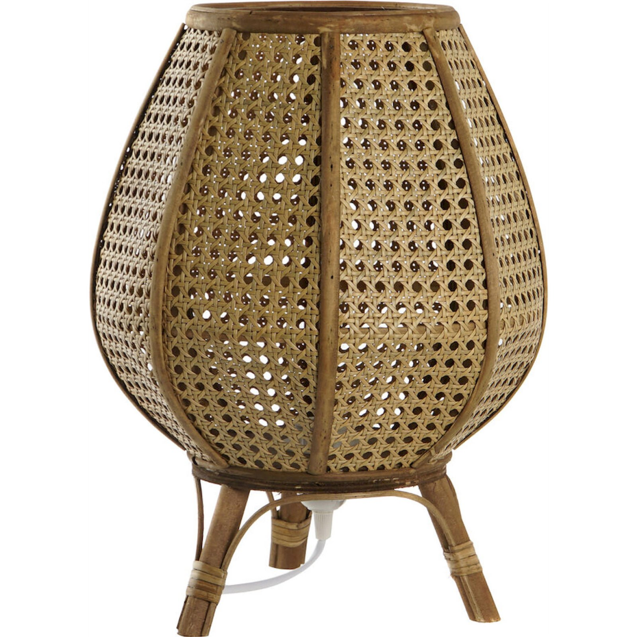 Lampe de table en rotin forme organique Urban