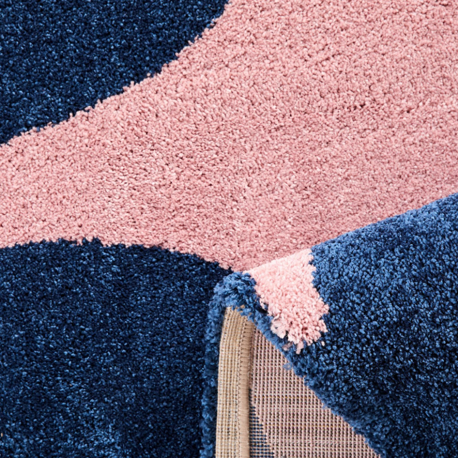 Tapis de salon vintage à fleurs GROOVY