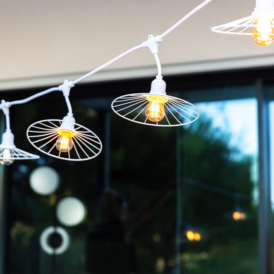 Guirlande connectable CHIC CAGE Blanc 10 ampoules E27 6M