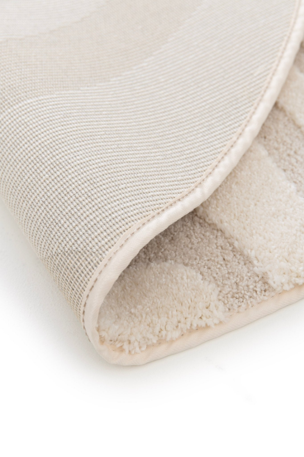 Tapis rond design avec effet relief NAYA