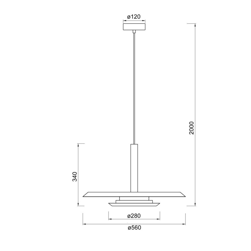 Suspension en métal design, D.V014051, TINA