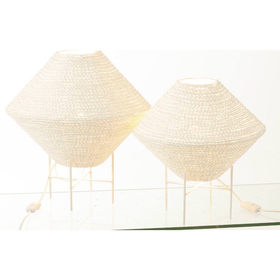Suspension ronde en raphia forme soucoupe