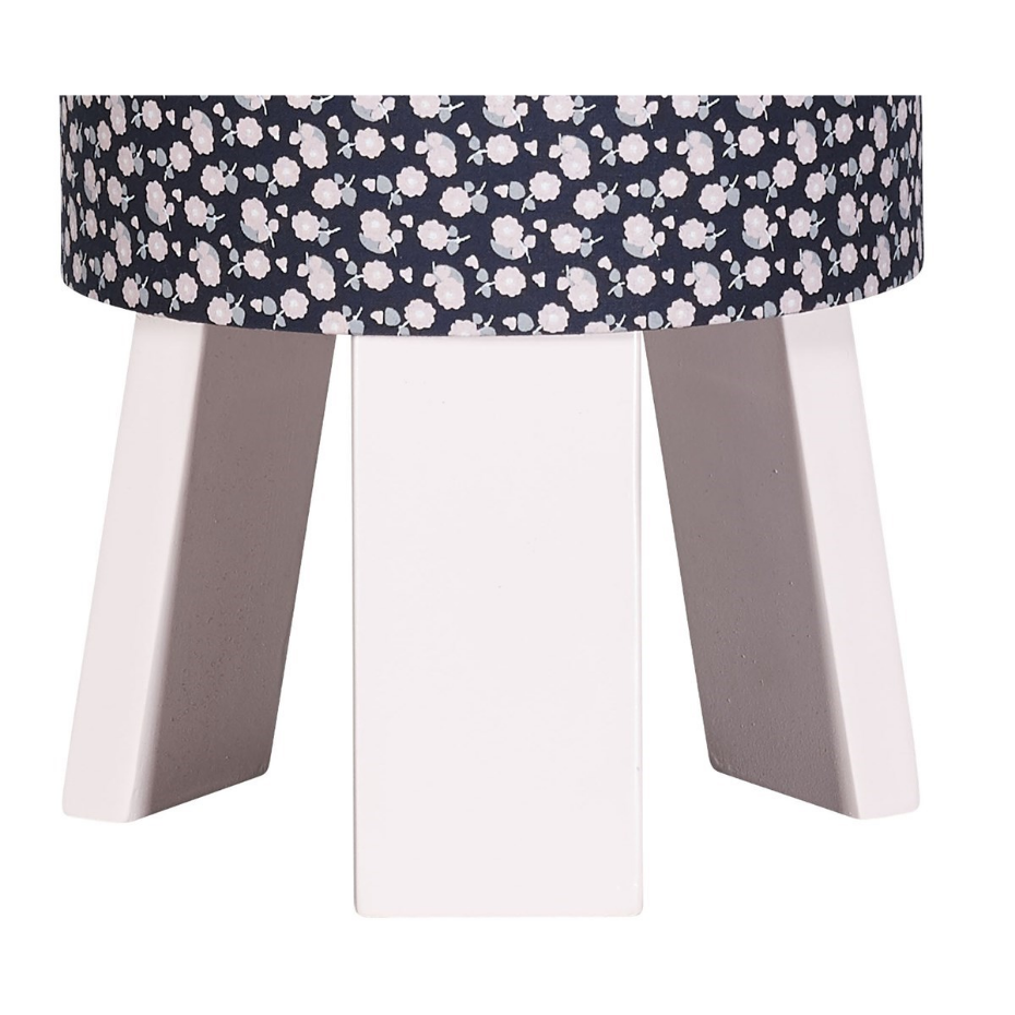 Lampe de chevet avec pied en coton marine
