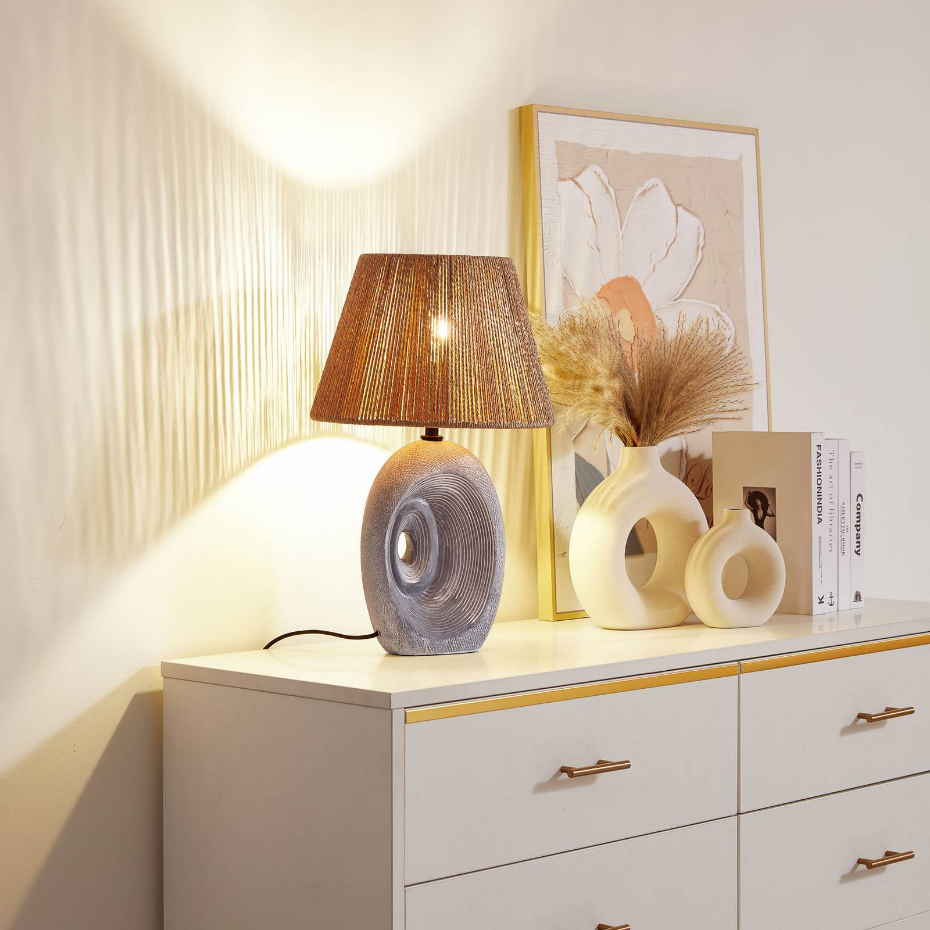 Lampe à poser en céramique traditionnelle