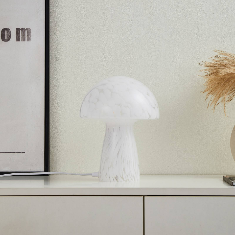 Lampe à poser en verre moderne, Hubi