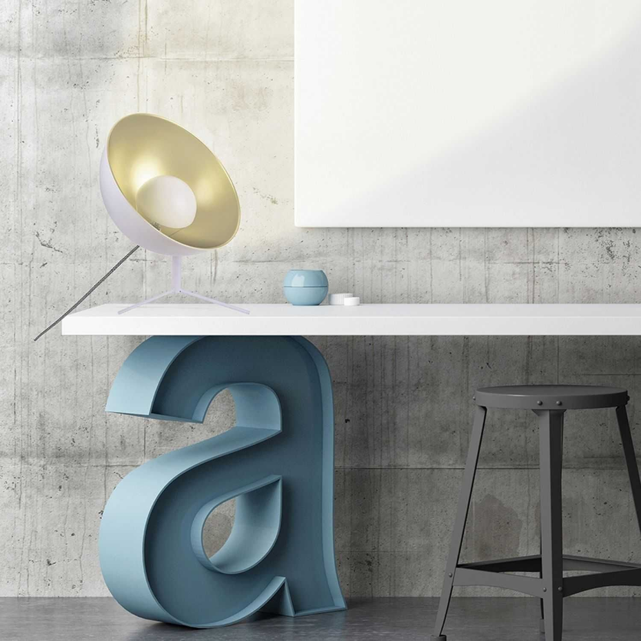 Lampe trépied en métal Cinéma - H. 45 cm