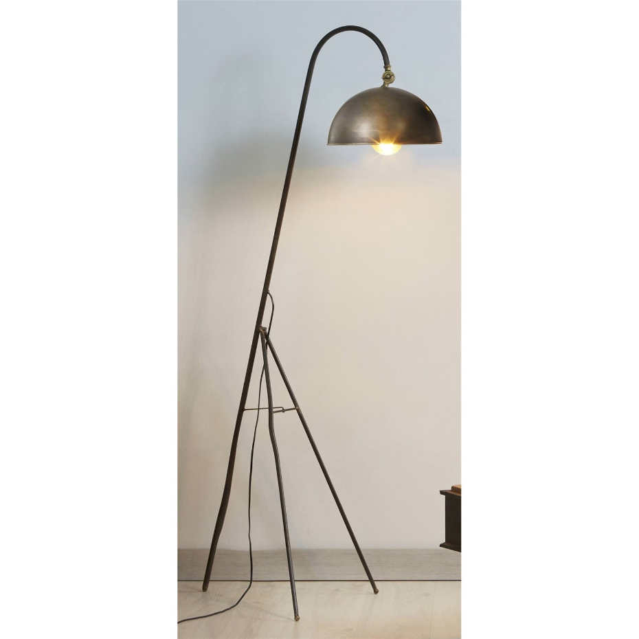 Lampadaire en métal design industriel