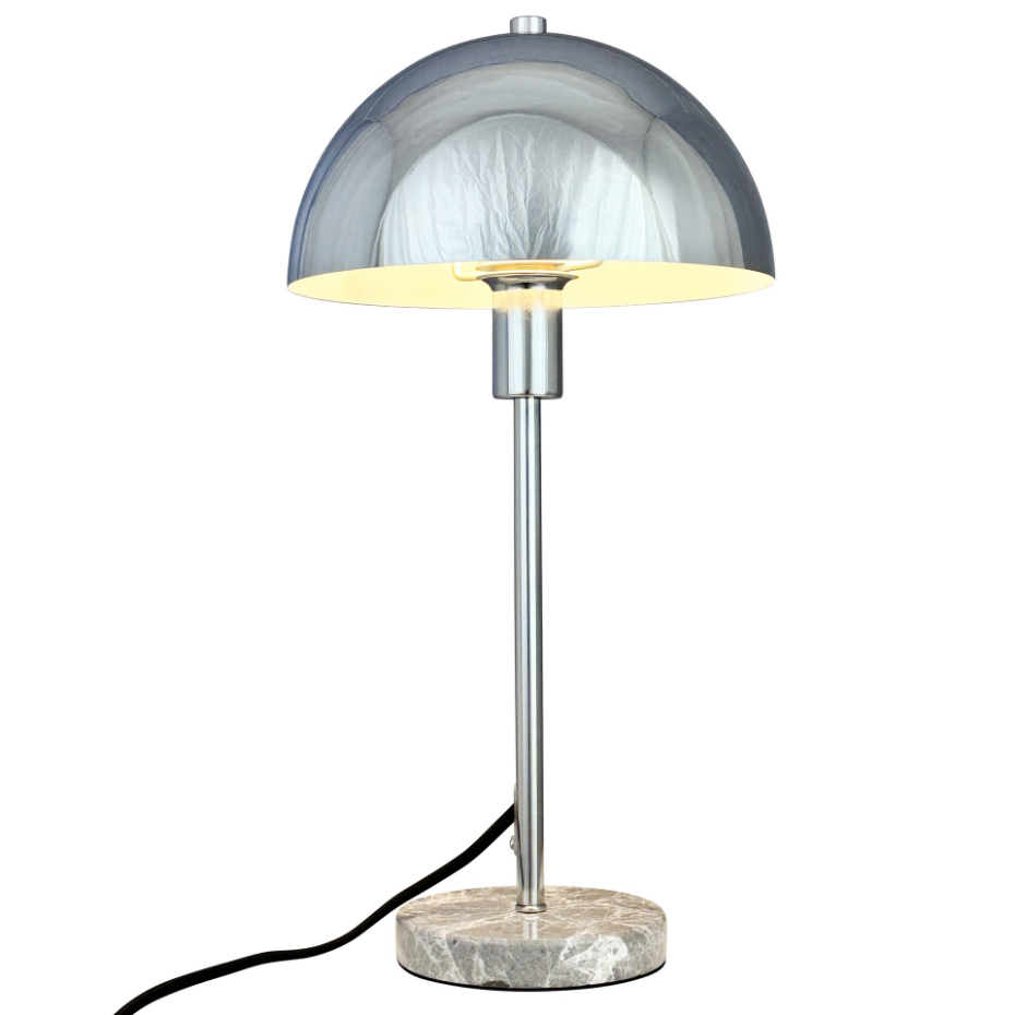 Lampe à poser Stockholm chrome, marbre
