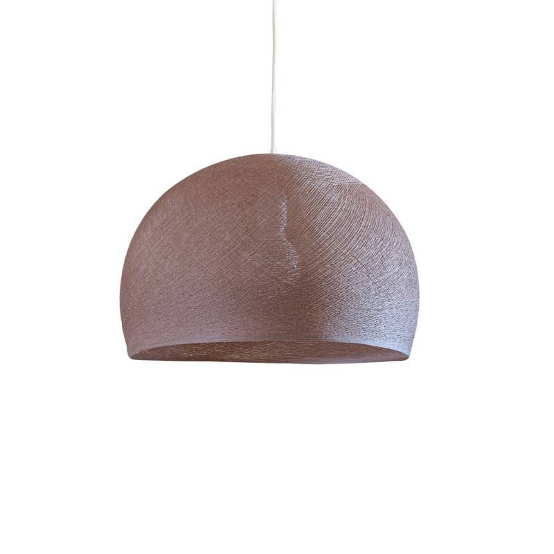 Abat-jour coupole vert de gris 50 et sa suspension simple