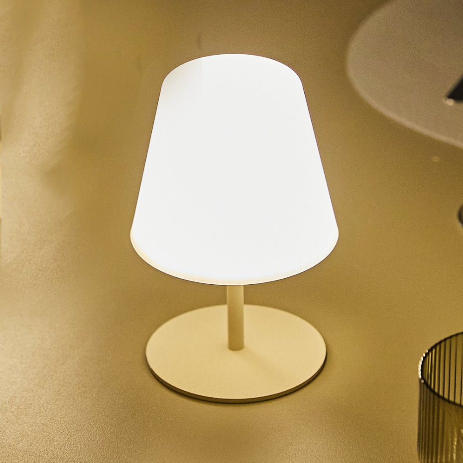 Lampe de table sans fil TWINS Sable H16cm
