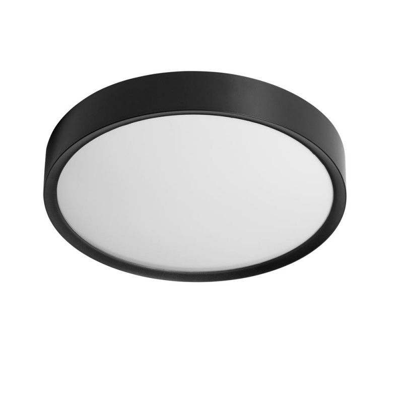 Plafonnier Salle De Bain Lila Noir Mat Ip44 Cct