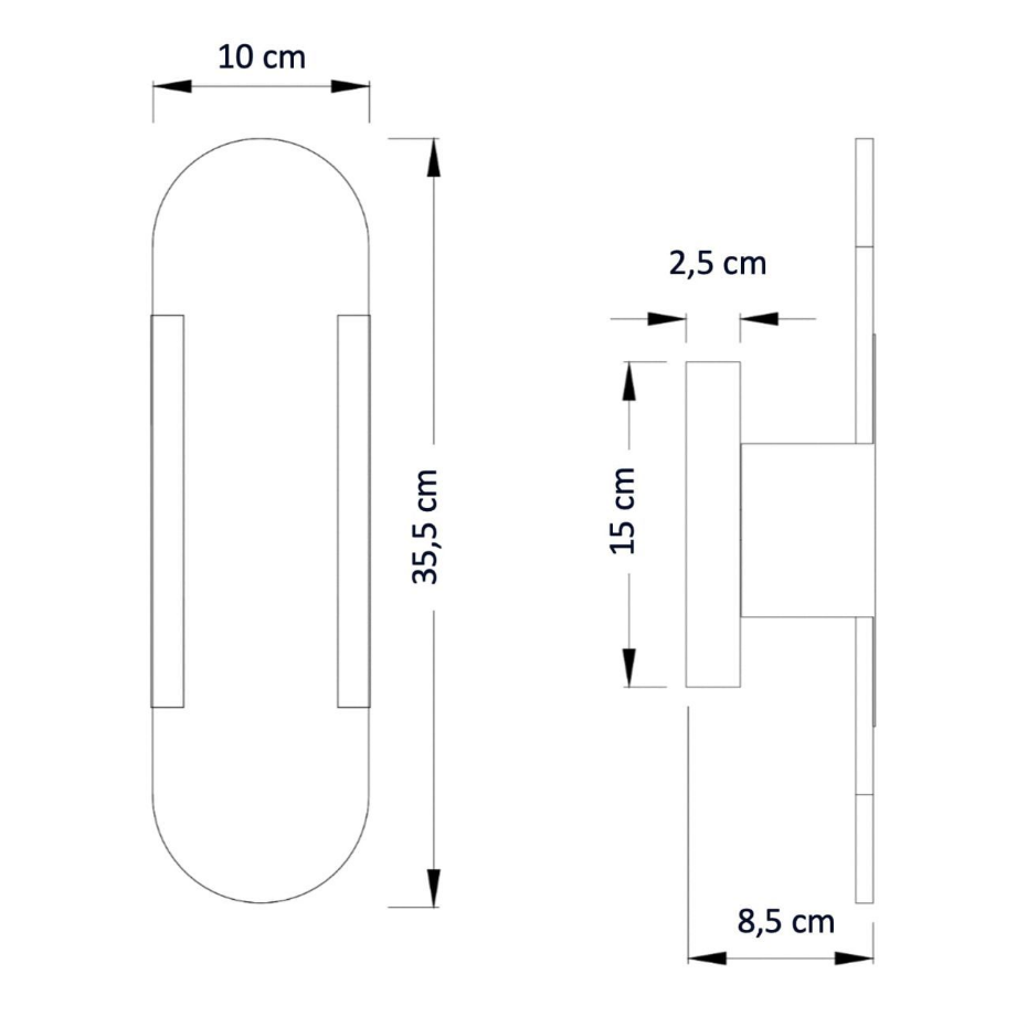 Applique LED marbre opale naturel - ENOLA