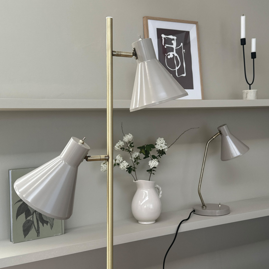 Lampadaire en Métal, crème blanc SLEEP