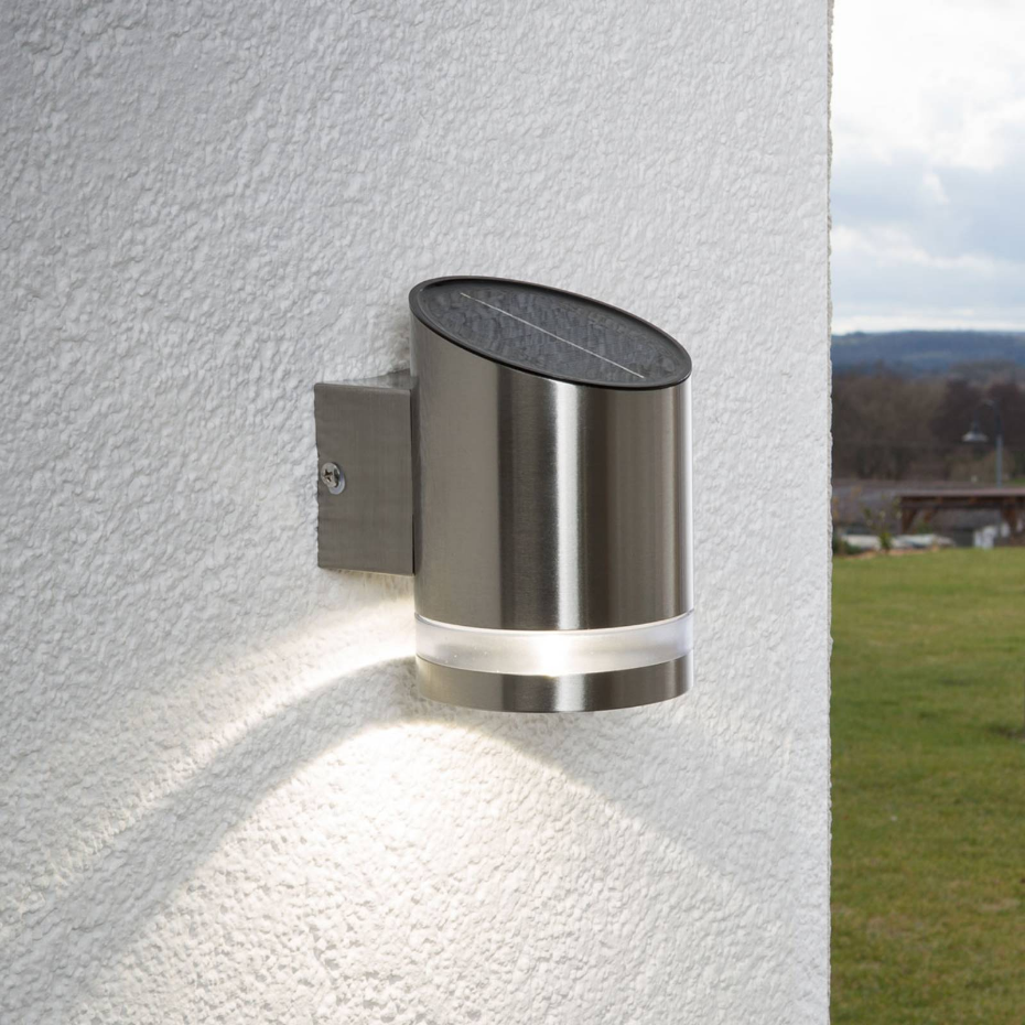 Lampe solaire extérieure en inox moderneLED