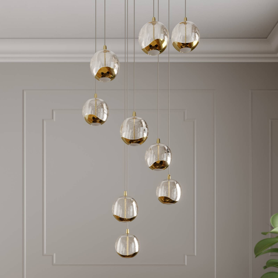 Suspension en verre designLED, Hayley