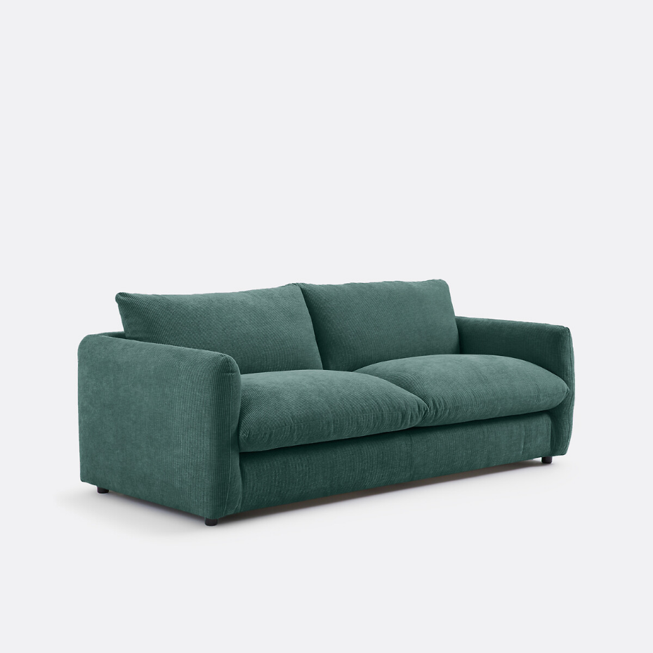 Canapé convertible 2, 3, 4 pl., velours gaufré Yde