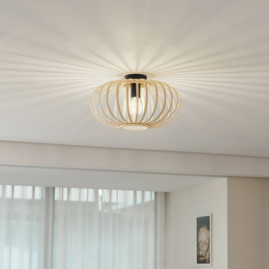 Plafonnier en bambou traditionnel, Lielle
