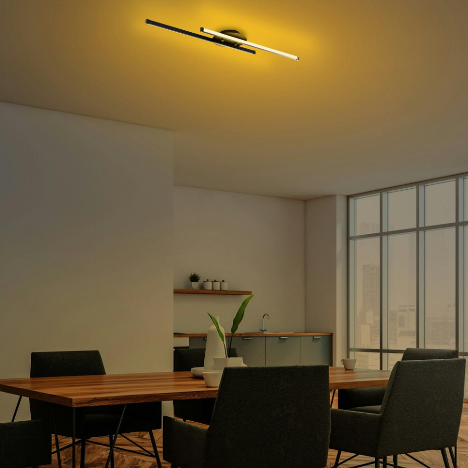 Plafonnier design 2 barres LED VIESTE