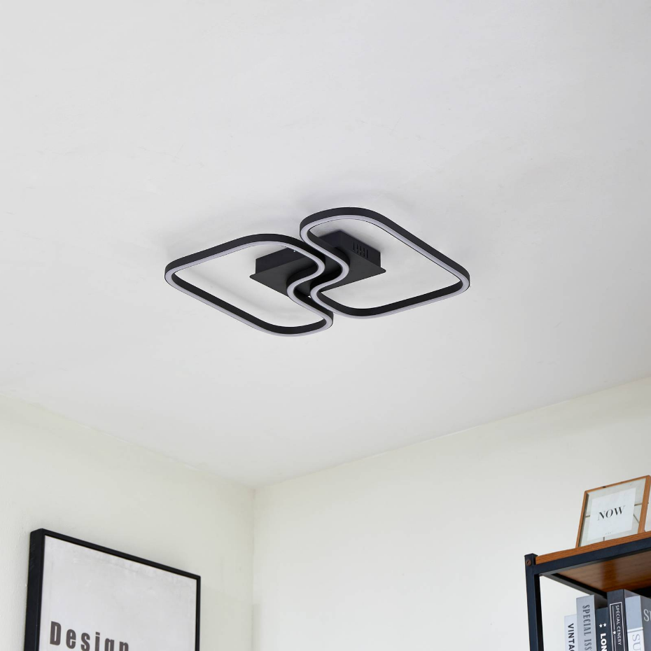 Plafonnier en aluminium moderneLED, Amiya