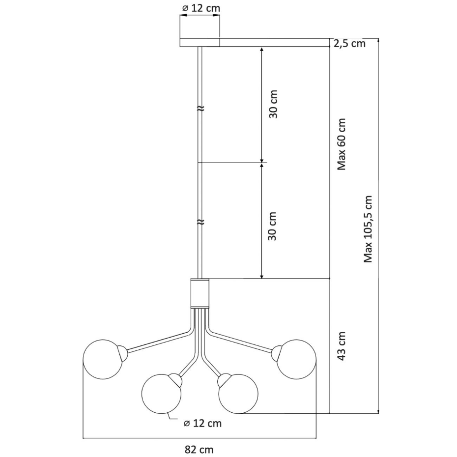 Suspension finition laiton - AUDREY