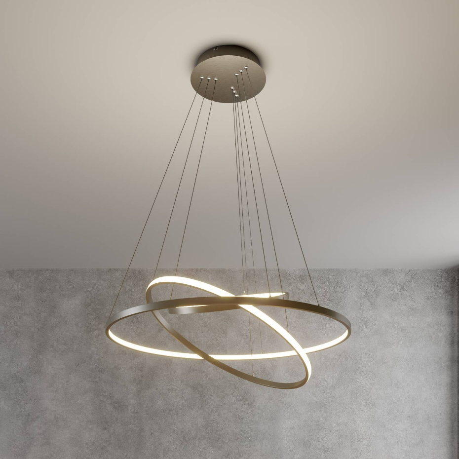 Suspension en métal moderneLED, Ezana