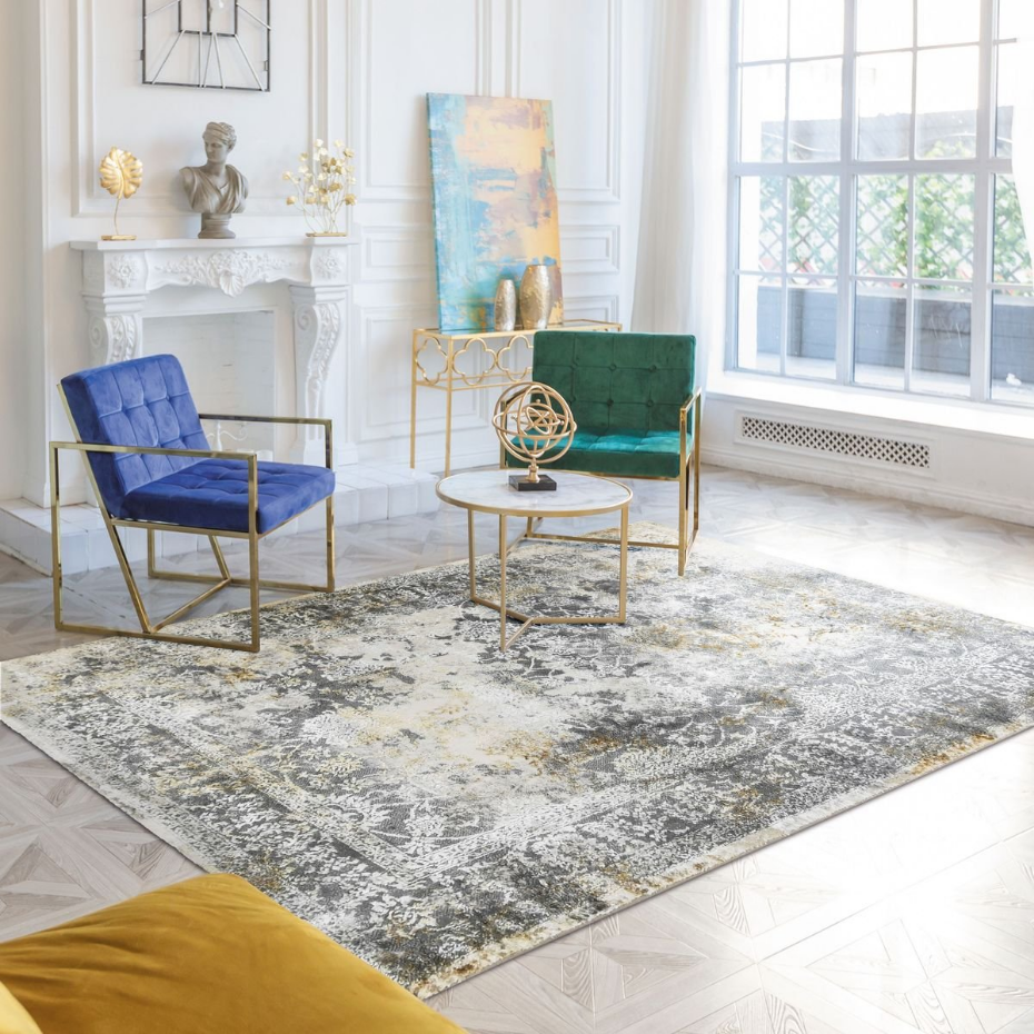 Tapis salon graphique BORGES USED
