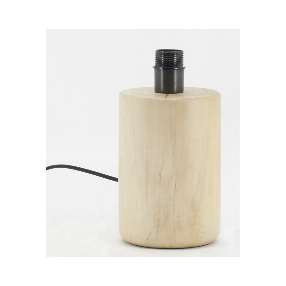Lampe en métal et coton bouclette