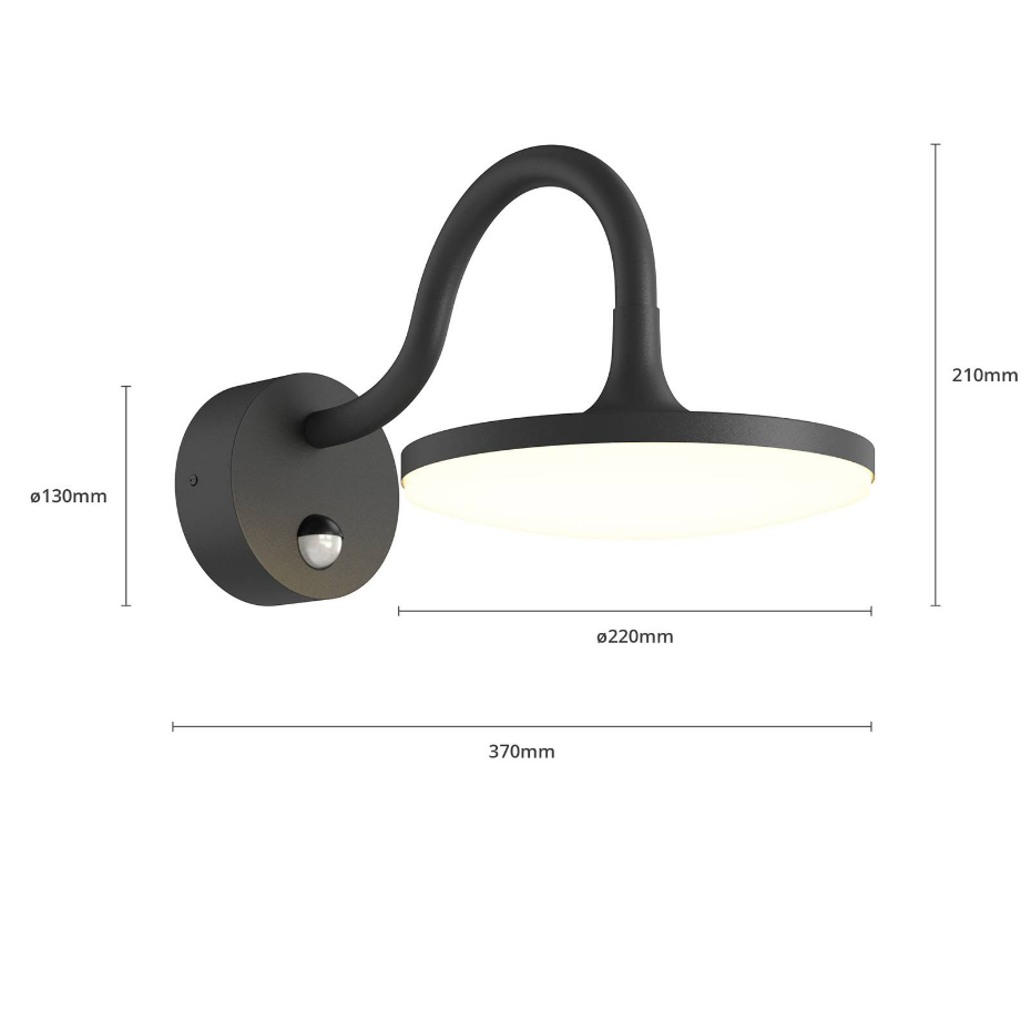 Applique extérieure en aluminium moderneLED